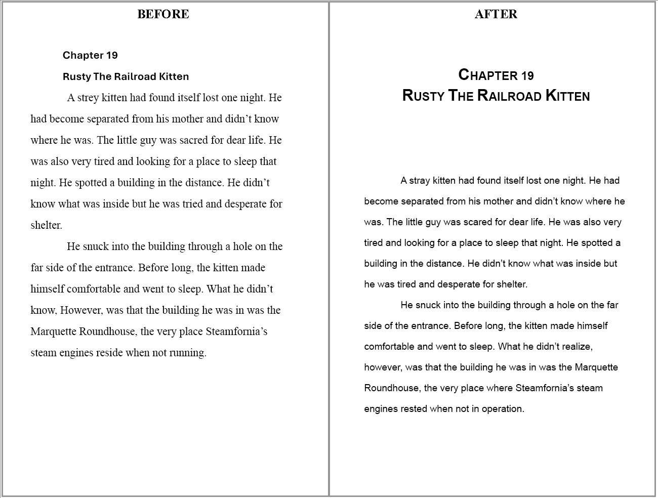 Editing Formatting Proofreading 3